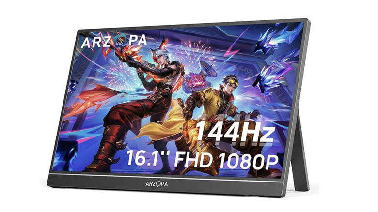 The Arzopa Z1FC portable monitor on a white background.